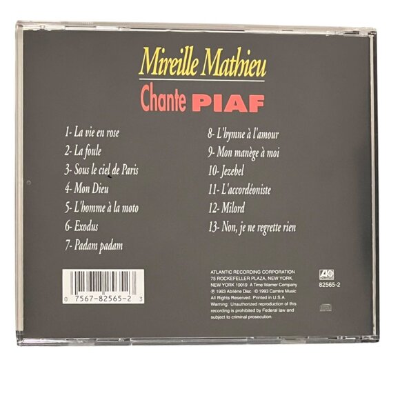 Mireille Mathieu Chante Piaf CD Album - Picture 3 of 4